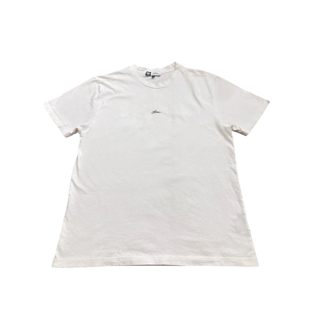 Loro Piana Hiroshi Fujiwara White Cotton Logo T-Shirt Mens Medium Made in Italy